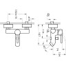 Смеситель для ванны и душа VITRA MINIMAX S A41994EXP